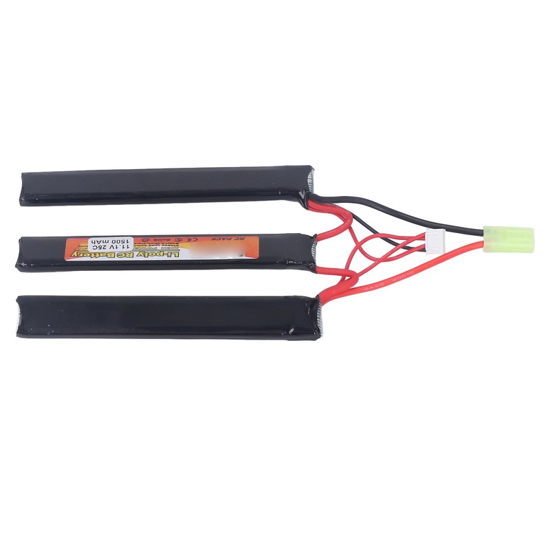 1500mAh Lipo Battery 25C Discharge Rate 11.1V 3S Lithium Cobalt