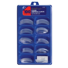 Gold Finger 100 Nails Clear Empress Curve (6 Pack)