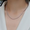 Moissanite Circle Link Pendant Necklace | Lab Grown 1.0ct Diamond