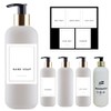DPundID 5 Pieces White Empty Soap Dispenser Plastic Pump Bottle