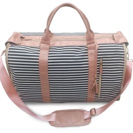 3 in 1 Foldable Garment Duffel Bag for Travel,Convertible Carry on Hanging Suit Dress Weekender Big Travel Garment Bag for man and women