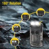 BORUIT V20 Small Powerful Pocket Flashlight,180°Head Swivels with Cob Side