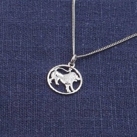 trendor Lion Zodiac Necklace 925 Silver Timeless Necklace for Men and Women Elegant Accessory 68260-08