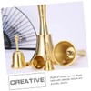 Gatuida Brass Hand Bell Restaurant Service Bell for Christmas Decoration