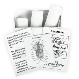 Memoking T02/M02X/M02L White Thermal Paper - 10 Years Sticky 50 mm x 3.5 m for Journal Photo Texts Study Notes and More, 3 Rolls