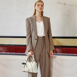 NICOLE & DORIS Women's Handbag Elegant Shoulder Bag Fashion Shoulder Bag Bobble Handbag PU Leather Waterproof Tote Bag with Many Compartments, White