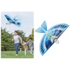 SUNGOOYUE Self-flying bird toy, electronic flying blue bird toy, LED