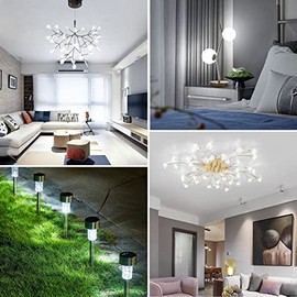 Caldarax 6 Pack G4 LED Bulbs 2W, AC/DC 12V, Equivalent to G4 20W Halogen Bulb, Cool White 6000K, 200LM, Non-Dimmable, Bi-Pin Base Energy Saving Bulb, for Home Lighting, Chandelier, Cabinet