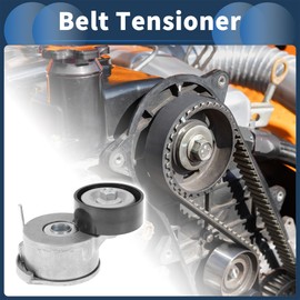 X AUTOHAUX Belt Tensioner Drive Belt Tensioner Pulley Assembly for Citroen C4 2009- No.5751H3/9688363080 Metal 1 Pc