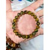 RAYON Dragon Skin Agate bead bracelet for MEN Stretch 10mm
