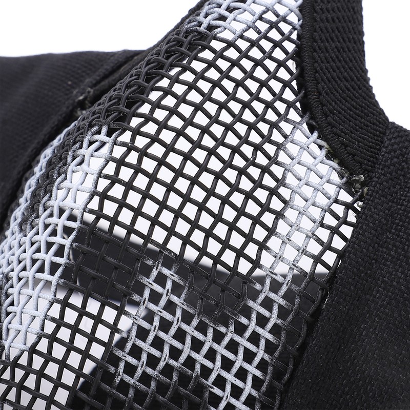 Outdoor Half Face Breathable Steel Mesh Face Cover Military for