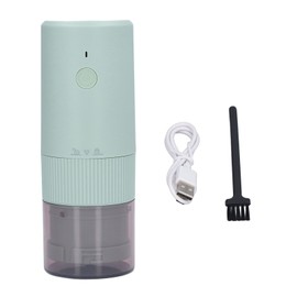 Electric Coffee Grinder Home Travel Portable USB Rechargeable Wireless Mini Electric Automatic Cone Coffee Grinder Green