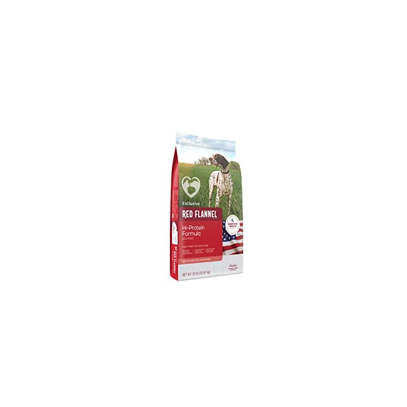 Red Flannel | Hi-Protein Formula Dog Food | 50 Pound