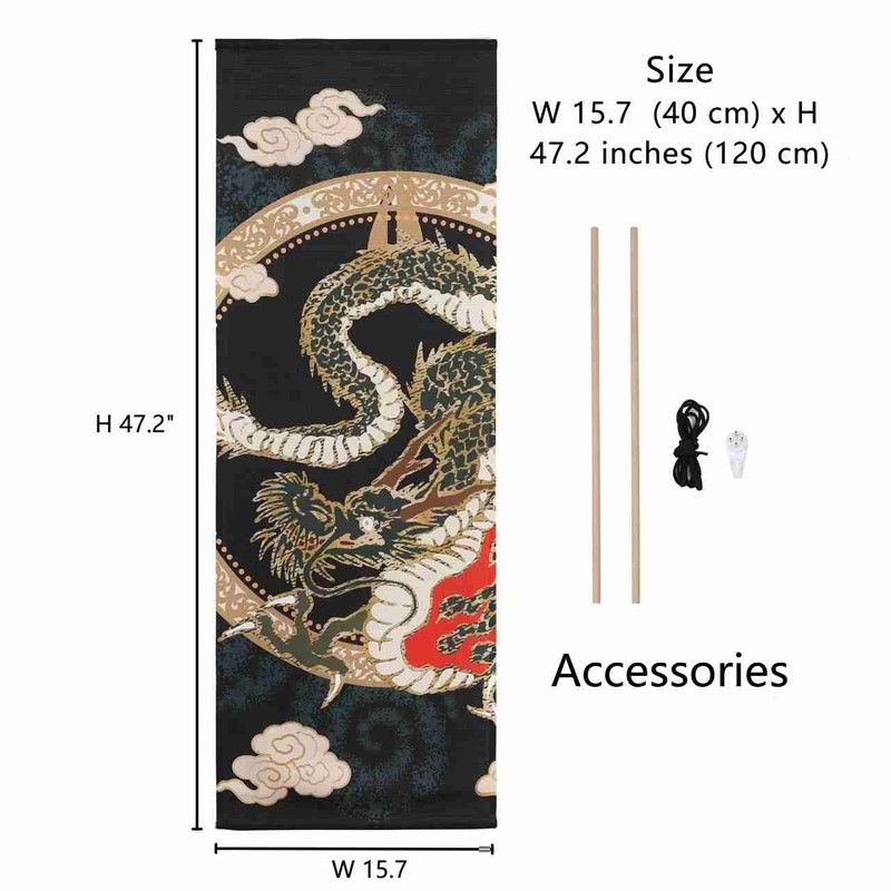 Vtrbwze japanese scroll wall art Decorations Thin Tapestry asian wall