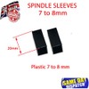 Spindle Sleeves Shims Converts Black Nylon Sleeve (Nylon 7-8mm -5pcs)