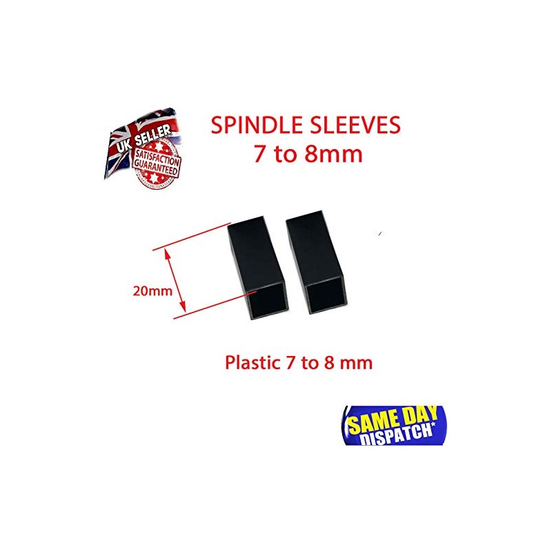 Spindle Sleeves Shims Converts Black Nylon Sleeve (Nylon 7-8mm -5pcs)