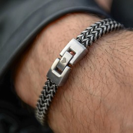 Gifts for Son Stocking Stuffers, Mother and Son Bracelet Link Chain Mens Bracelets Stocking Stuffers for Teens Christmas Birthday Gifts