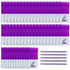 NXPWRC 50 Pieces Lavender Bags, Natural Fragrance, Wardrobe Deodorizing Bags, Home Fragrance Bags, Small And Portable Sachets