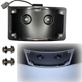 Trybee Curved LED License Plate Frame Combo kit for 2023.5-up CVO & 2024-up Road Glide Street Glide,CVO Road Glide ST (Chrome)