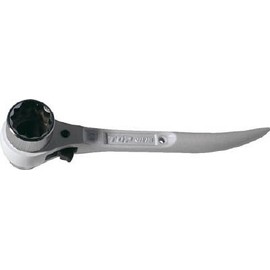 Top Industry (TOP) Compact Short Ratchet Wrench, Short Gacha, 0.7 x 0.8 inches (17 x 21 mm), Curved Shino Ultra Short, Lightweight, RM-17x21CS Tsubame Sanjo, Made in Japan