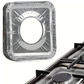 cozydiscount Set of 90 Disposable Eco Cookers - Fireproof Aluminium Protectors for Gas Cookers - Anti-Dirt and Fire (90)