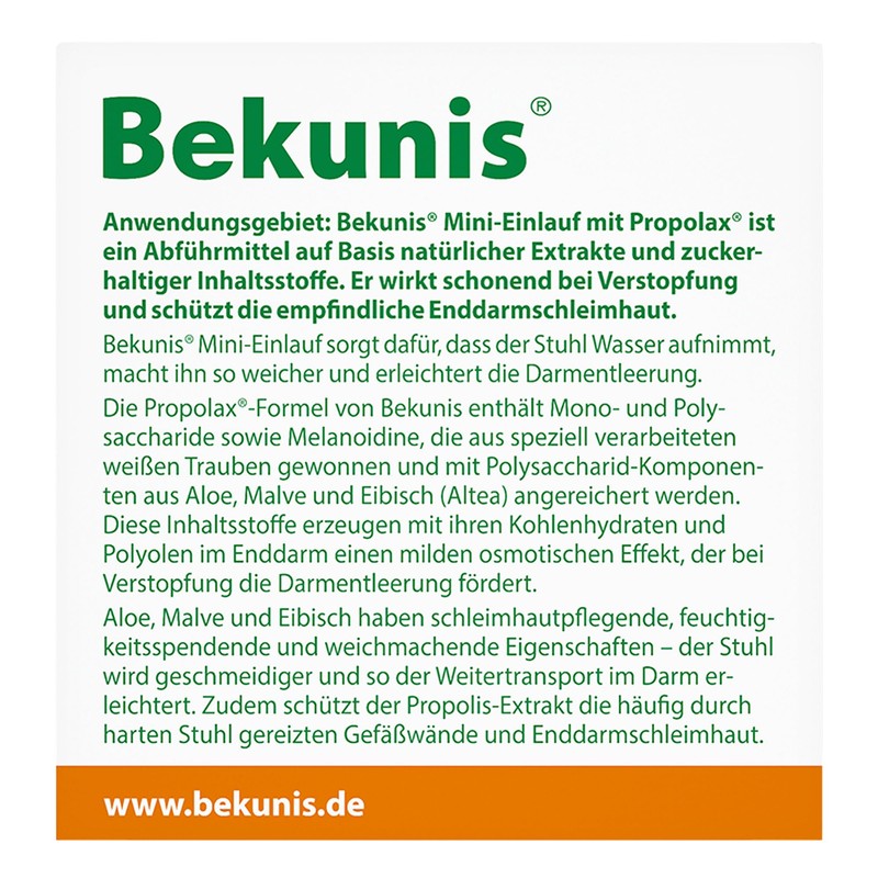 Bekunis Mini Enema with Propolax - The Natural Enema |