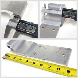 Aluminum Pines Style 3-Hole 2-5/8" x 8-5/8" Door Hinge Semi Truck Trailer Cargo (SWH-GD17)