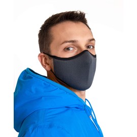 Relaxsan UNIMA Face Mask, Light and Breathable, Dryarn Yarn and Silver X-Static Yarn, Washable, Reusable - Thankle grey