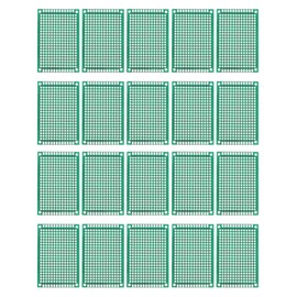 MECCANIXITY PCB Board Single Sided Printed Circuit Prototyping Boards Plated Through Holes for DIY Soldering Electronic Projects, 40mmx60mm, Pack of 20