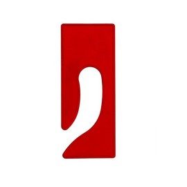 Rectangular Rack Dividers, Color (Pack of 3) (Red)