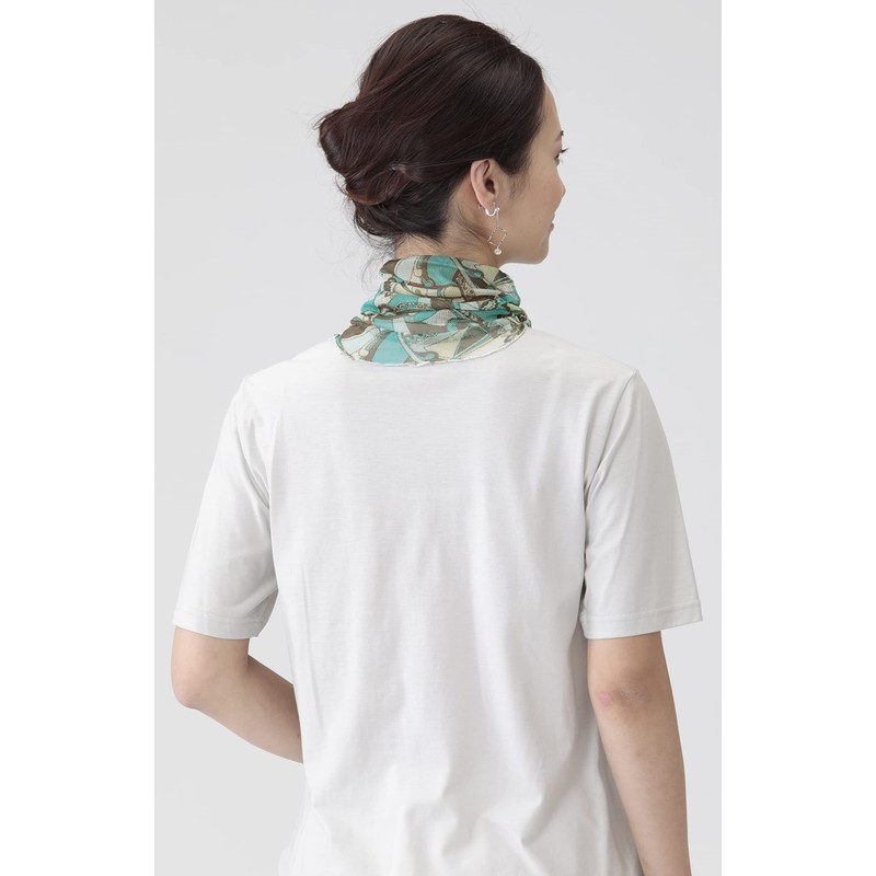 Selvin Silk Neck Cover Turquoise