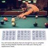 48Pcs 14mm Billiard Cue Tips Pool Cue Stick Tips Replacement