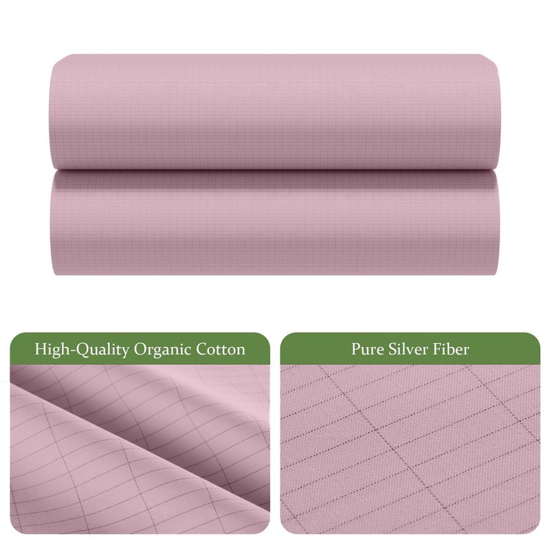 Grounding Sheets Queen Size, 20% Silver Fiber 80% Organic Cotton,