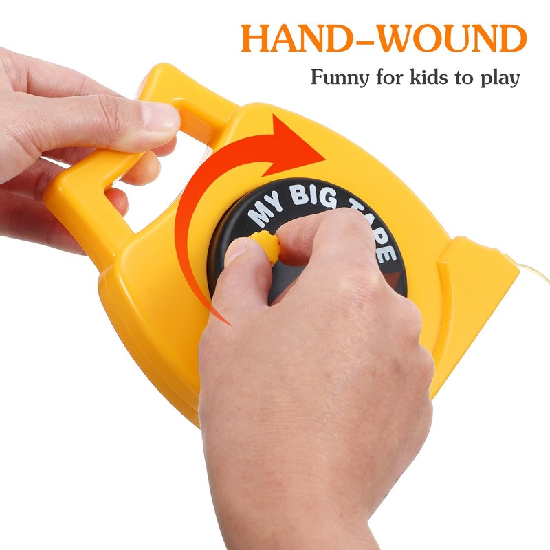 TEHAUX Kids Tape Measure, Soft Measuring Tape, Retractable, Plastic, Mini,