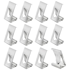 3D Printer Glass Bed Chip ZZLZX 50PCS Stainless Steel Small Picture Frame Spring Turn Clip for Ender 3 Pro Ender 3 V2 CR-20 CR-10 PRO, Bed Clamp