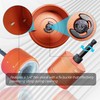 Metal Copper Pipe Cleaner for Drill, 2 Tube Cleaning Brush(1/2",3/4")