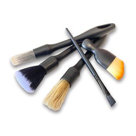 CRAFT WORKS (Value 5 Piece Set) Car Wash Brushes, Set of 5 Types, Detail, Brush, Wheel, Body, Car Washing Supplies, Scratch Resistant, For Cars, Trucks, Light Brushes, Soft, Motorcycles, Inside,