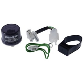 Koso 12V Universal LED Indicator Relay - 3-Pin, 1-80 Watt, Compatible with Motorcycle, Scooter, Quad