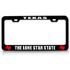 Customola Texas The Lone Star State Texas Map Style Steel