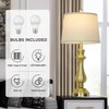 luxeflow Modern Gold Table Lamps Set of 2 for Living