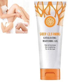 Orange Aufhellendes Peeling Gel,Feuchtigkeitsspendendes Peeling,Natürliches Orangen Peeling Gel,Tiefenreinigendes Peeling-Gel,Peeling Gel Damen Gesicht,Peeling-Gel für Gesicht