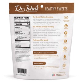 Dr. John’s Sugar Free Candy, Healthy Hard Candy with Zero Sugar, Low Calorie Snacks, Keto Friendly, Vegan, Gluten Free, Ginger Flavor, 100 Count, 1 LB