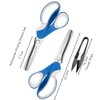 Pinking Shears Set (Pack of 2 PCS, Serrated & Scalloped