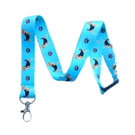 Beagle Dog Breed Print Break Away Lanyard Key Chain Id Badge Holder