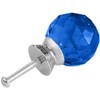 ANJUU 12 Pcs 30mm Round Shape Crystal Glass Cabinet Knobs