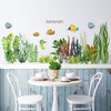 Green Fresh Plant Wall Stickers DIY Ocean Coral Reef and