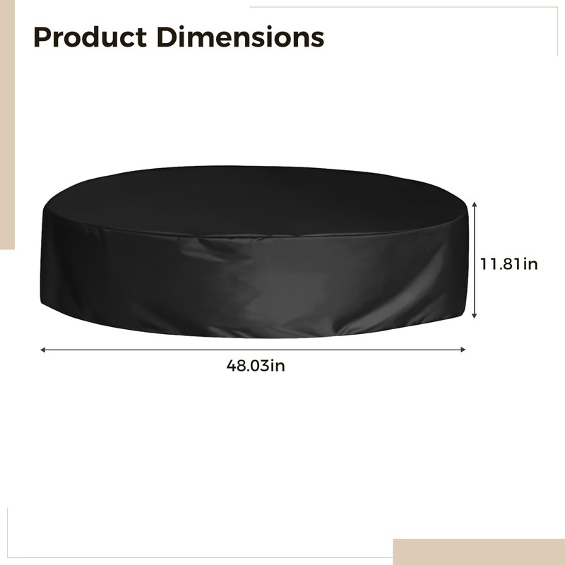 4FT Round Pool Cover for Round Pool, Horse Trough Cold