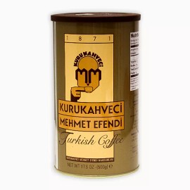 KURUKAHVECI MEHMET EFENDI Turkish Ground Coffee 500g/17oz  1 Tin Can