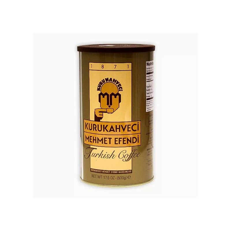 KURUKAHVECI MEHMET EFENDI Turkish Ground Coffee 500g/17oz 1 Tin Can