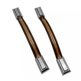 Neutron Motorsports For 71-96 Chevy GMC Van New Brown & Wood Interior Door Pull Straps Grab Handles